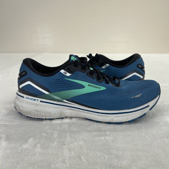 Brooks Ghost 15 Men\'s Running Shoes Size 11D Blue & Green Lightweight Breathable main image 8